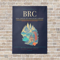 Thumbnail for San Carlos de Bariloche Airport BRC - Canvas No Frame - Navy Blue