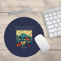 Thumbnail for VINTAGE G4453 - The Veteran's Last Walkaround - Designed Mouse Pads design on navyblue round