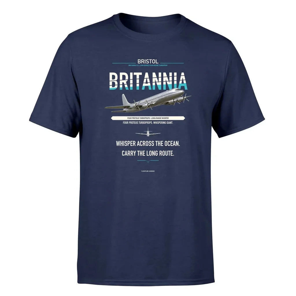 Bristol Britannia 312 design on navy blue single side
