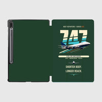 Thumbnail for Boeing 747SP design on dark green samsung tablet tablet case
