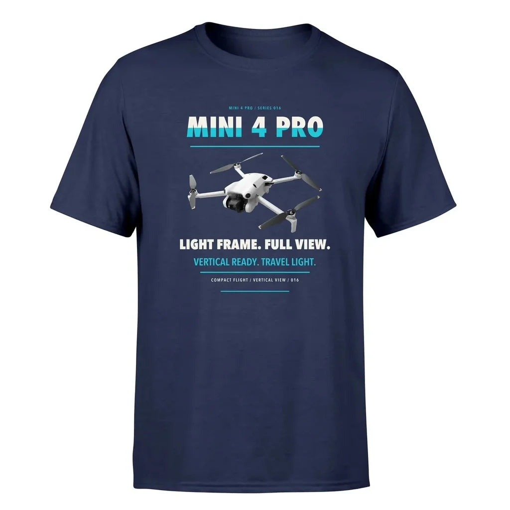 DJI Mini 4 Pro design on navy blue single side