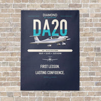Thumbnail for Diamond DA20 vertical canvas print - no frame - navy blue background