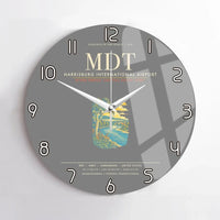 Thumbnail for Harrisburg International Airport MDT Wall-Clock No-Frame - Gray