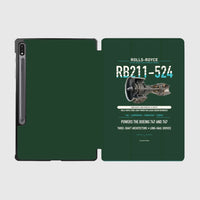 Thumbnail for RB211-524 design on dark green samsung tablet tablet case