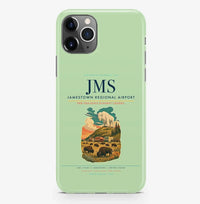 Thumbnail for Jamestown Airport (JMS) design on light green iPhone 16 Pro MagSafe case