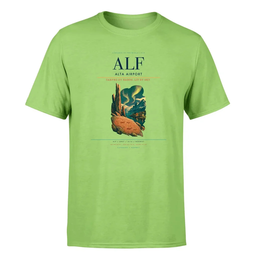 Alta Airport (ALF) Premium T-Shirt Light Green