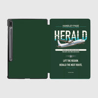 Thumbnail for Handley Page HPR.7 Dart Herald design on dark green samsung tablet tablet case