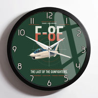 Thumbnail for F-8E Crusader design on dark green framed wall clock