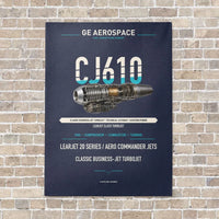 Thumbnail for CJ610 vertical canvas print - no frame - navy blue background