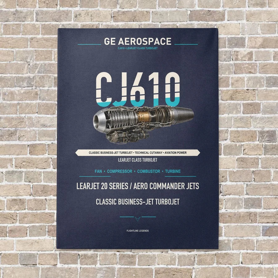 CJ610 vertical canvas print - no frame - navy blue background