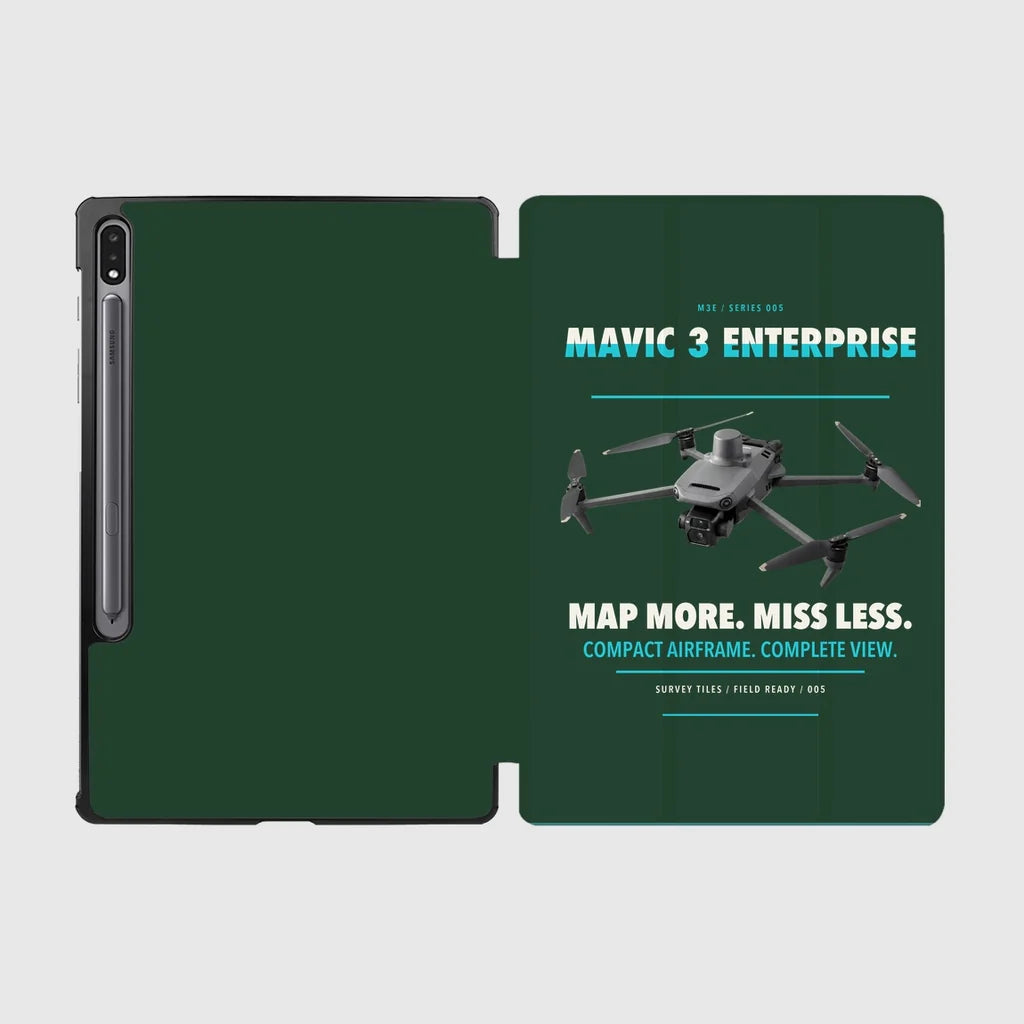 DJI Mavic 3 Enterprise design on dark green samsung tablet tablet case