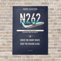Thumbnail for Nord 262A vertical canvas print - no frame - navy blue background