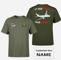 Thumbnail for Let Your Dreams Take Flight Designed Double-Side T-Shirts - view 13