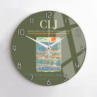 Thumbnail for Avram Iancu Cluj International Airport CLJ Wall-Clock No-Frame - Green Army