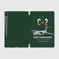 Thumbnail for Kawasaki C-2 design on dark green samsung tablet tablet case