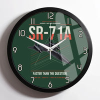 Thumbnail for SR-71A Blackbird design on dark green framed wall clock
