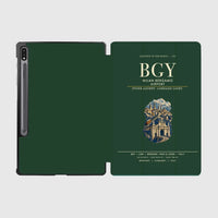 Thumbnail for Milan Bergamo Airport (BGY) design on dark green samsung tablet tablet case
