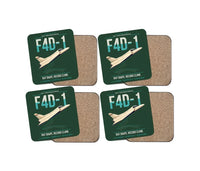 Thumbnail for F4D-1 Skyray design on dark green 4 pieces set coaster