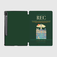 Thumbnail for Recife Guararapes (REC) design on dark green samsung tablet tablet case