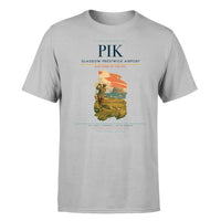 Thumbnail for Glasgow Prestwick Airport (PIK) T-Shirt single-side front print in Light Gray | glasgow-prestwick-airport-pik-double-side-t-shirt
