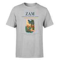 Thumbnail for Zamboanga International Airport (ZAM) T-Shirt single-side front print in Light Gray | zamboanga-international-airport-zam-double-side-t-shirt