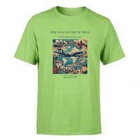 Thumbnail for VINTAGE G4100 - The Round The World - Premium T-Shirt design on lightgreen premium t shirt