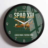 Thumbnail for SPAD XIII design on dark green framed wall clock