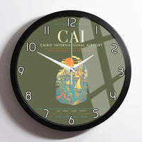 Thumbnail for Cairo International Airport CAI Wall-Clock Framed - Green Army