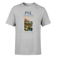 Thumbnail for Pantelleria Airport (PNL) T-Shirt single-side front print in Light Gray | pantelleria-airport-pnl-double-side-t-shirt