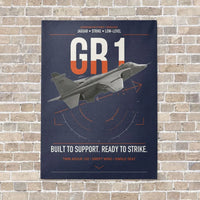 Thumbnail for SEPECAT Jaguar GR1 vertical canvas print - no frame - navy blue background