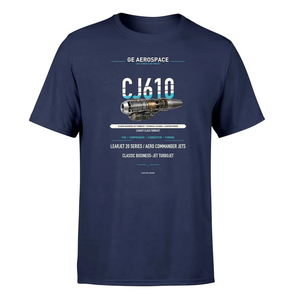 CJ610 design on navy blue single side
