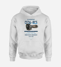 Thumbnail for CF34-8C5 design on white hoodie single side