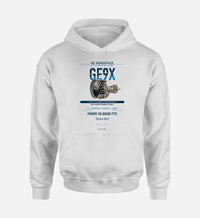 Thumbnail for GE9X design on white hoodie single side
