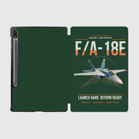 Thumbnail for F-A-18E Super Hornet design on dark green samsung tablet tablet case