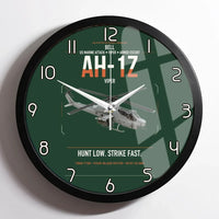 Thumbnail for Bell AH-1Z Viper design on dark green framed wall clock