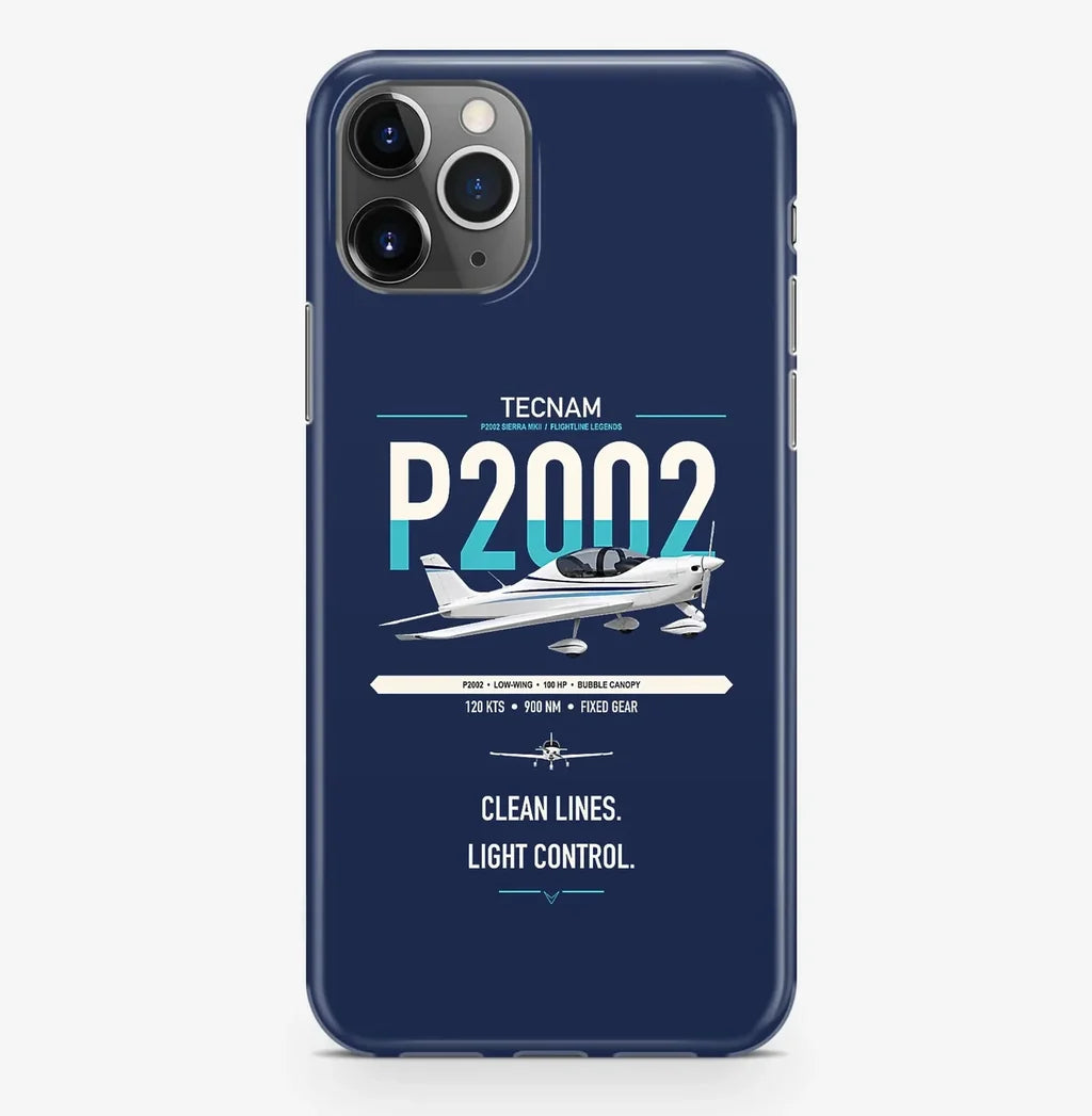 Tecnam P2002 Sierra MkII design on navy blue magsafe iphone case, for iPhone Pro Max