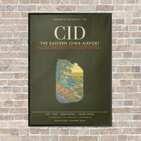 Thumbnail for The Eastern Iowa Airport CID - Canvas Framed - Green Army