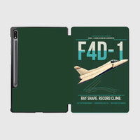 Thumbnail for F4D-1 Skyray design on dark green samsung tablet tablet case