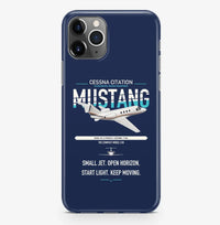 Thumbnail for Cessna Citation Mustang design on navy blue magsafe iphone case, for iPhone Pro Max