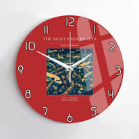 Thumbnail for VINTAGE G4133 - The Night Freight Jets - Designed Wall Clocks design on red no-frame