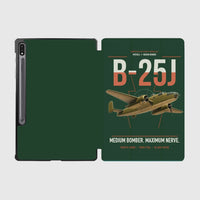 Thumbnail for B-25J Mitchell design on dark green samsung tablet tablet case