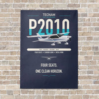 Thumbnail for Tecnam P2010 vertical canvas print - no frame - navy blue background