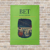 Thumbnail for Bethel Airport BET - Canvas No Frame - Light Green