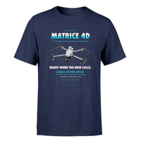 Thumbnail for DJI Matrice 4D design on navy blue single side