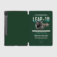 Thumbnail for CFM LEAP-1B design on dark green samsung tablet tablet case