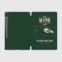 Thumbnail for Airbus H125 design on dark green samsung tablet tablet case