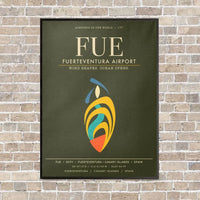 Thumbnail for Fuerteventura Airport FUE - Canvas Framed - Green Army