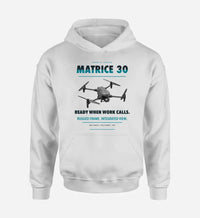 Thumbnail for DJI Matrice 30 design on white hoodie single side