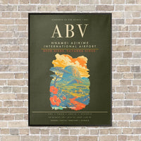 Thumbnail for Nnamdi Azikiwe International Airport ABV - Canvas Framed - Green Army