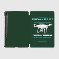 Thumbnail for DJI Phantom 4 Pro V2.0 design on dark green samsung tablet tablet case